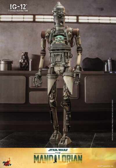 Figura IG-12 The Mandalorian Con Accesorios Hot Toys Escala 1:6