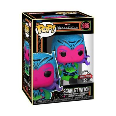Figura Scarlet Witch Bruja Escarlata Black Light Glow WandaVision 'Bobble-Head' Special Edition POP Funko 986