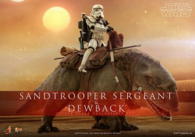Figura Sandtrooper Sergeant and Dewback Star Wars: A New Hope Escala 1:6 Hot Toys