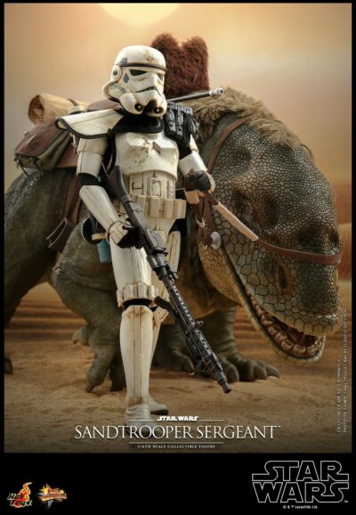 Figura Sandtrooper Sergeant and Dewback Star Wars: A New Hope Escala 1:6 Hot Toys