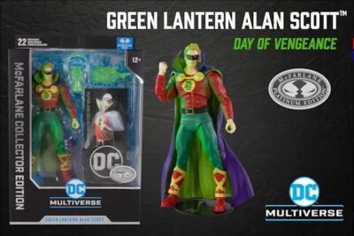 Figura Green Lantern Alan Scott (Day of Vengeance) Collector Platinum Edition DC Multiverse McFarlane Toys