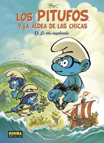 Los Pitufos y la Aldea de las Chicas 6. LA ISLA VAGABUNDA