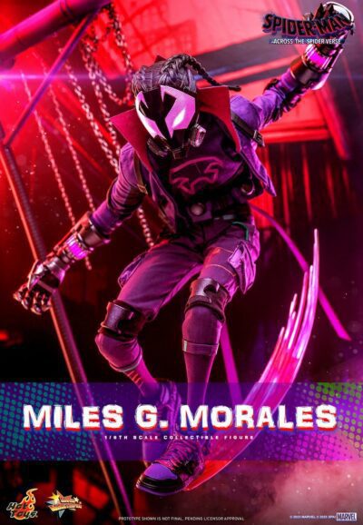 Figura Miles G. Morales Spider-Man: Cruzando el Multiverso Escala 1/6 Hot Toys
