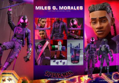 Figura Miles G. Morales Spider-Man: Cruzando el Multiverso Escala 1/6 Hot Toys