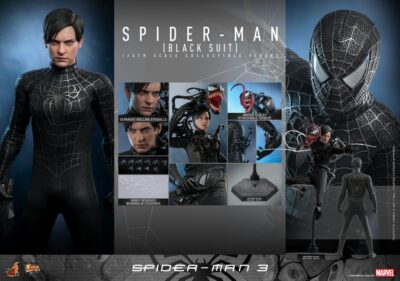 Figura Spiderman 3 Traje Negro Black Suit Hot Toys Escala 1:6