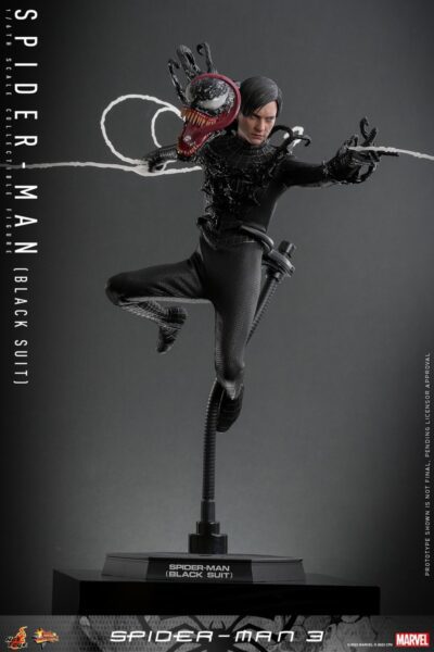 Figura Spiderman 3 Traje Negro Black Suit Hot Toys Escala 1:6