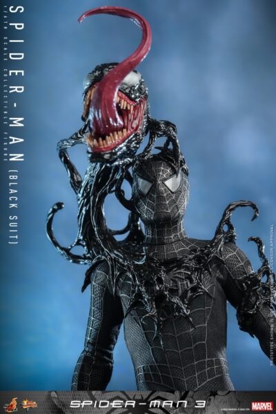 Figura Spiderman 3 Traje Negro Black Suit Hot Toys Escala 1:6