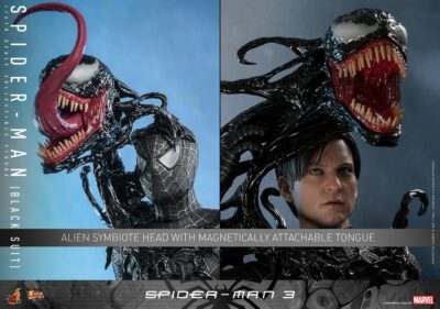 Figura Spiderman 3 Traje Negro Black Suit Hot Toys Escala 1:6
