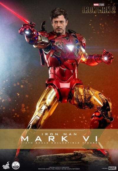Figura Iron Man 2 Mark VI Escala 1/4 Hot Toys