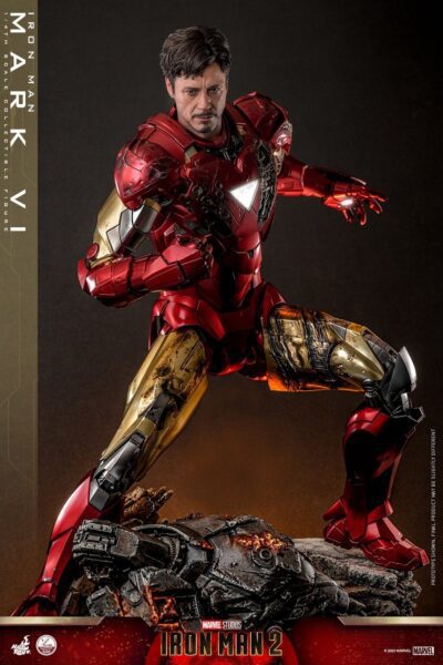 Figura Iron Man 2 Mark VI Escala 1/4 Hot Toys