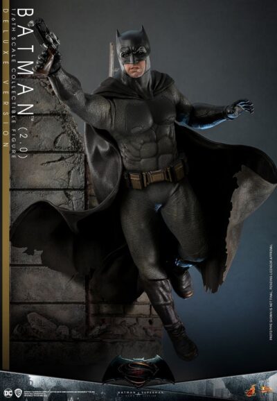 Figura Batman 2.0 Deluxe Version Batman V Superman Dawn of Justice Hot Toys Escala 1:6