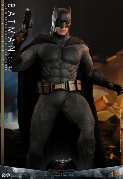 Figura Batman 2.0 Deluxe Version Batman V Superman Dawn of Justice Hot Toys Escala 1:6
