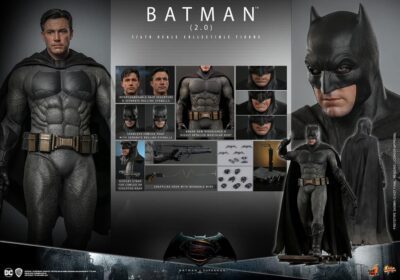 Figura Batman 2.0 Batman V Superman Dawn of Justice Hot Toys Escala 1:6