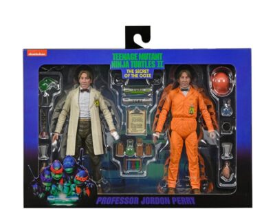 Pack Figuras Lab Coat Professor Perry and Hazmat Suit Professor Perry TMNT II: The Secret of the Ooze 2