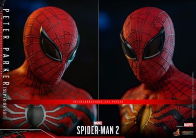 Figura Spiderman 2 Video Game Peter Parker Superior Suit Hot Toys Escala 1:6