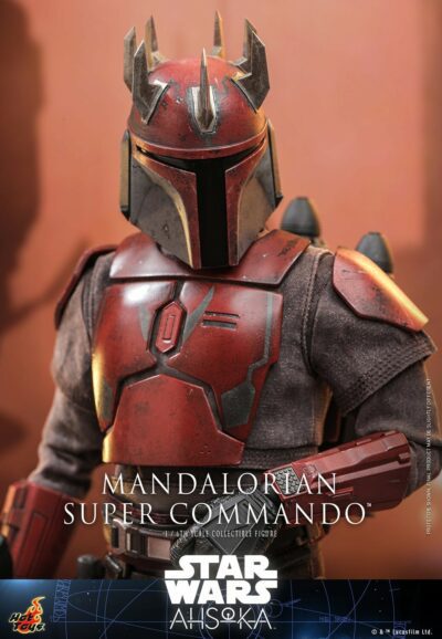 Figura Mandalorian Super Commando Ahsoka Star Wars Escala 1/6 Hot Toys