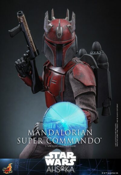 Figura Mandalorian Super Commando Ahsoka Star Wars Escala 1/6 Hot Toys