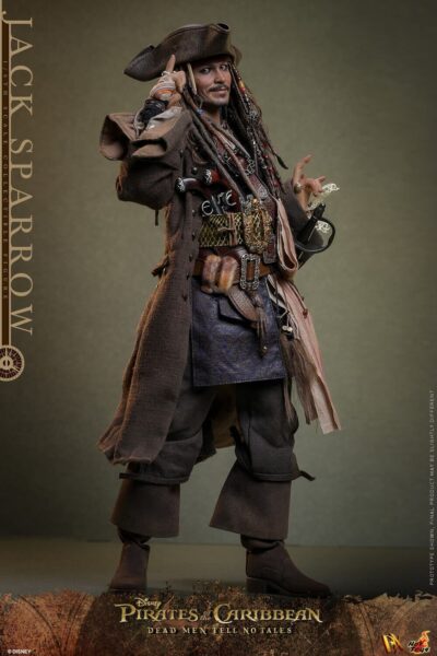 Figura Jack Sparrow Piratas del Caribe: La Venganza de Salazar Escala 1/6 Hot Toys