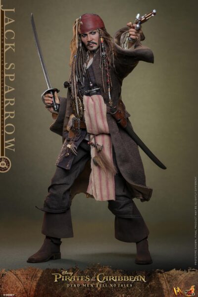 Figura Jack Sparrow Piratas del Caribe: La Venganza de Salazar Escala 1/6 Hot Toys