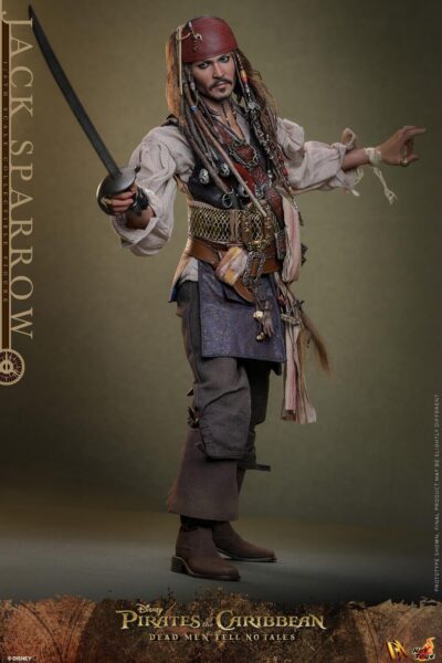 Figura Jack Sparrow Piratas del Caribe: La Venganza de Salazar Escala 1/6 Hot Toys