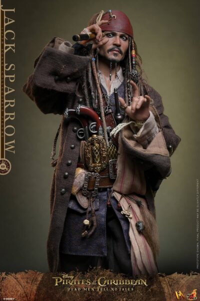 Figura Jack Sparrow Piratas del Caribe: La Venganza de Salazar Escala 1/6 Hot Toys