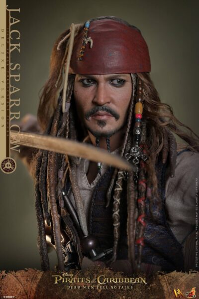 Figura Jack Sparrow Deluxe Piratas del Caribe: La Venganza de Salazar Escala 1/6 DX38 Hot Toys