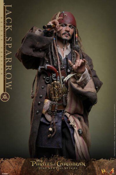 Figura Jack Sparrow Deluxe Piratas del Caribe: La Venganza de Salazar Escala 1/6 DX38 Hot Toys