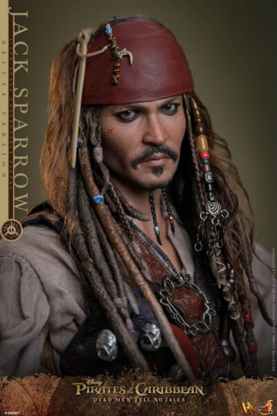 Figura Jack Sparrow Deluxe Piratas del Caribe: La Venganza de Salazar Escala 1/6 DX38 Hot Toys
