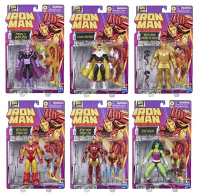 Pack 6 Figuras Iron Man Series Marvel Legends Hasbro