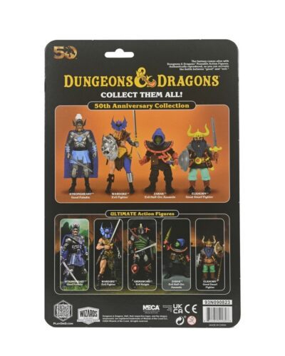 Figura Warduke on Blister Card 50 Aniversario Dungeons and Dragons Dragones y Mazmorras Neca