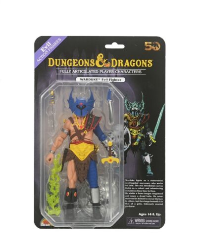 Figura Warduke on Blister Card 50 Aniversario Dungeons and Dragons Dragones y Mazmorras Neca