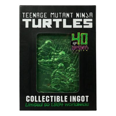 Lingote Tortugas Ninja 40th Aniversario Edición Limitada Verde
