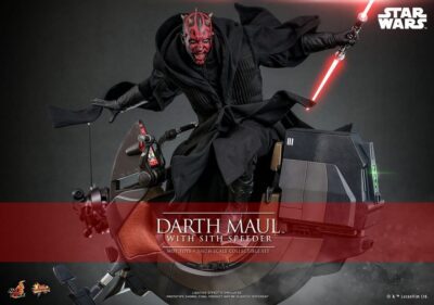 Figura Darth Maul con Speeder Star Wars La Amenaza Fantasma 25 Aniversario Escala 1/6 Hot Toys
