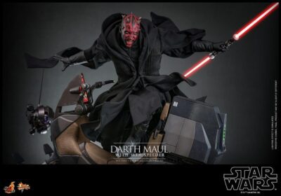 Figura Darth Maul con Speeder Star Wars La Amenaza Fantasma 25 Aniversario Escala 1/6 Hot Toys