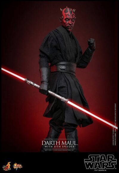 Figura Darth Maul con Speeder Star Wars La Amenaza Fantasma 25 Aniversario Escala 1/6 Hot Toys