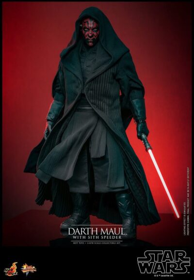 Figura Darth Maul con Speeder Star Wars La Amenaza Fantasma 25 Aniversario Escala 1/6 Hot Toys