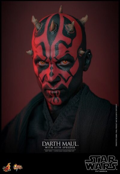 Figura Darth Maul con Speeder Star Wars La Amenaza Fantasma 25 Aniversario Escala 1/6 Hot Toys