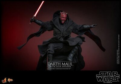 Figura Darth Maul con Speeder Star Wars La Amenaza Fantasma 25 Aniversario Escala 1/6 Hot Toys
