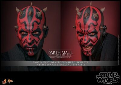 Figura Darth Maul con Speeder Star Wars La Amenaza Fantasma 25 Aniversario Escala 1/6 Hot Toys