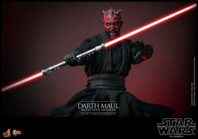 Figura Darth Maul con Speeder Star Wars La Amenaza Fantasma 25 Aniversario Escala 1/6 Hot Toys