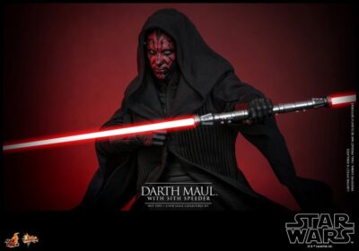 Figura Darth Maul con Speeder Star Wars La Amenaza Fantasma 25 Aniversario Escala 1/6 Hot Toys