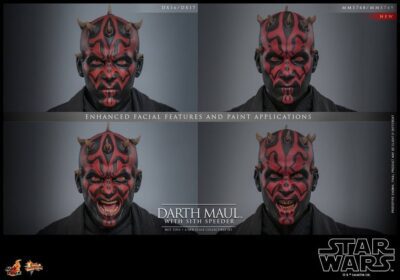 Figura Darth Maul con Speeder Star Wars La Amenaza Fantasma 25 Aniversario Escala 1/6 Hot Toys
