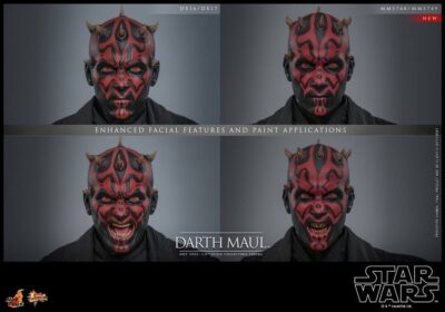 Figura Darth Maul Star Wars La Amenaza Fantasma 25 Aniversario Escala 1/6 Hot Toys