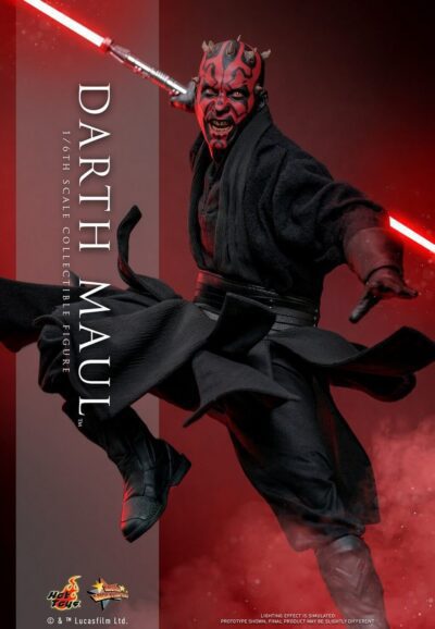 Figura Darth Maul Star Wars La Amenaza Fantasma 25 Aniversario Escala 1/6 Hot Toys