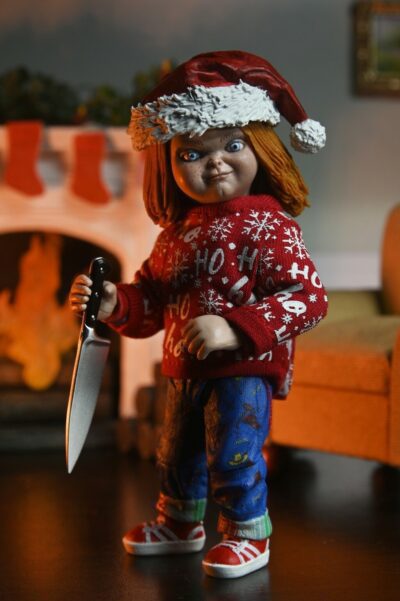 Figura Ultimate Chucky Holiday Edition Muñeco Diabólico Neca
