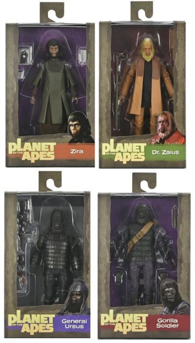 Set 4 Figuras Planet Of The Apes Legacy Series Neca