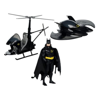 Pack Batman, Batwing y Helicóptero Super Powers (Black) (Gold Label) (SDCC) McFarlane Toys