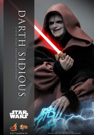 Figura Darth Sidious Star Wars Hot Toys Escala 1:6