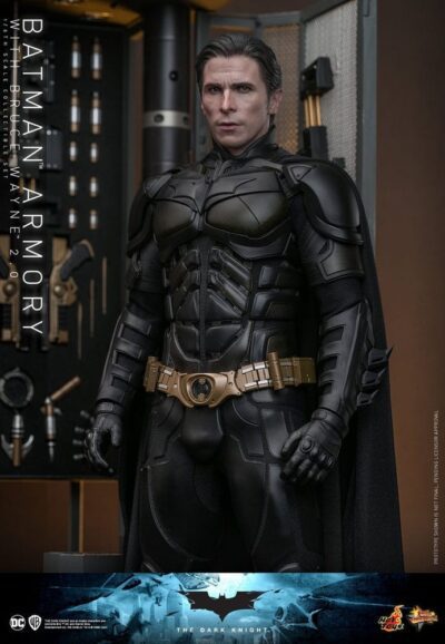 Set Armero Batman con Bruce Wayne 2.0 Escala 1/6 Hot Toys