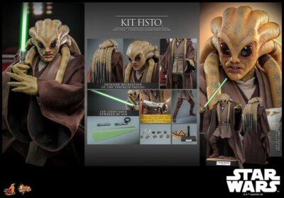 Figura Kit Fisto Star Wars Hot Toys Escala 1:6